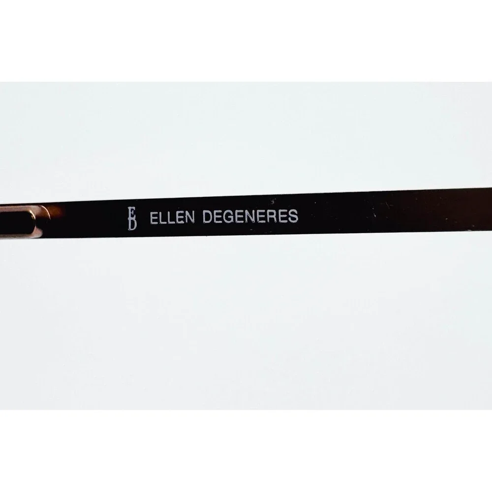 Ellen DeGeneres Eyeglasses Womens Brown ED510 RSGD Metal Full Rim 53-17-140